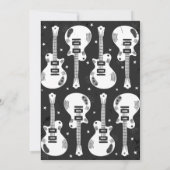 Rocking Good Time Rockstar Birthday Uitnodiging (Achterkant)