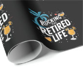 rocking het gepensioneerde leven zomer grappige pe cadeaupapier (Rol Hoek)