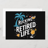 rocking het gepensioneerde leven zomer grappige pe kaart (Voorkant / Achterkant)