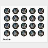 rocking het gepensioneerde leven zomer grappige pe ronde sticker (Vel)