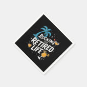 rocking het gepensioneerde leven zomer grappige pe servet (Hoek)