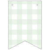 Rocking Hors Green Gingham Baby shower Bunting Vlaggetjes (Eerste vlag)