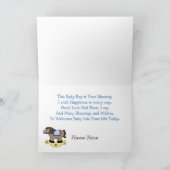 Rocking Horse Baby Boy Wenskaart Kaart (Binnen)