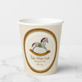 Rocking Horse Baby (gepersonaliseerd) Papieren Bekers (Voorkant)