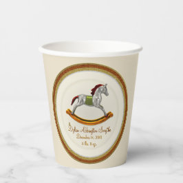 Rocking Horse Baby (gepersonaliseerd) Papieren Bekers
