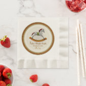 Rocking Horse Baby (gepersonaliseerd) Servet (Insitu)