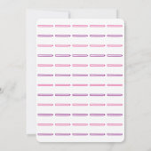 Rocking Horse Baby Girl Douche Uitnodiging (Achterkant)