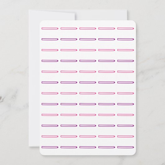 Rocking Horse Baby Girl Douche Uitnodiging (Achterkant)