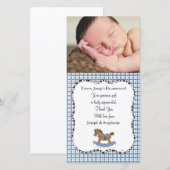 Rocking Horse Baby Hartelijk dank Bedankkaart (Voorkant / Achterkant)