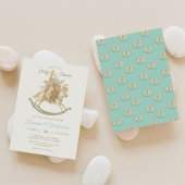  Rocking Horse Baby shower Invitation Kaart