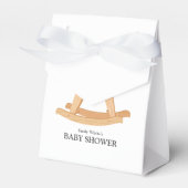 Rocking Horse Baby shower Minimalistisch Baby show Bedankdoosjes (Voorkant Zijde)