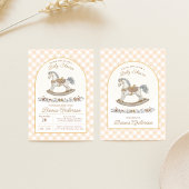  Rocking Horse Baby shower Uitnodigen Kaart
