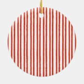 Rocking Horse Baby's First Christmas Holiday Keramisch Ornament (Achterkant)