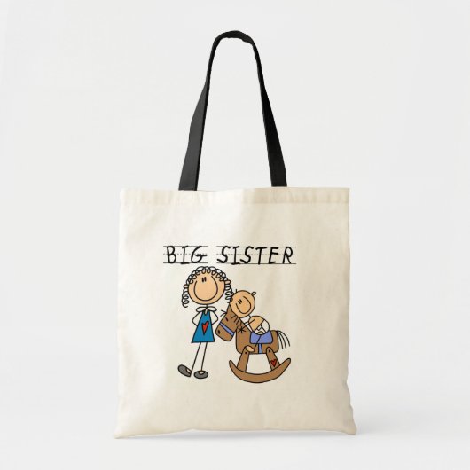 Rocking Horse Big Sister T-shirts en cadeautjes Tote Bag (Voorkant)