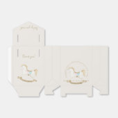 Rocking Horse Blauw Roze Geslachtsneutraal Baby sh Bedankdoosjes (Uitgevouwen)