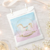 Rocking Horse Blauw Roze Geslachtsneutraal Baby sh Bedankzakje (Geknipt)