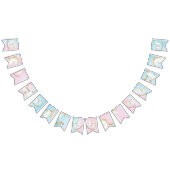 Rocking Horse Blauw Roze Geslachtsneutraal Baby sh Vlaggetjes (Alle)