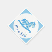 Rocking Horse Boy Baby shower Het is een jongen Servetten (Hoek)