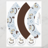 Rocking Horse Boy Cupcake Wrapper 2D Flyer (Voorkant)