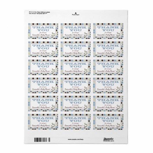 Rocking Horse Boy TY Label (Full Sheet)