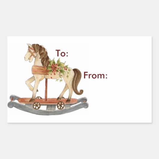 Rocking Horse - Cadeau Labels (Voorkant)