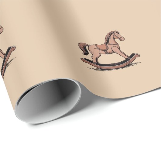 Rocking Horse Cadeaupapier (Rol Hoek)