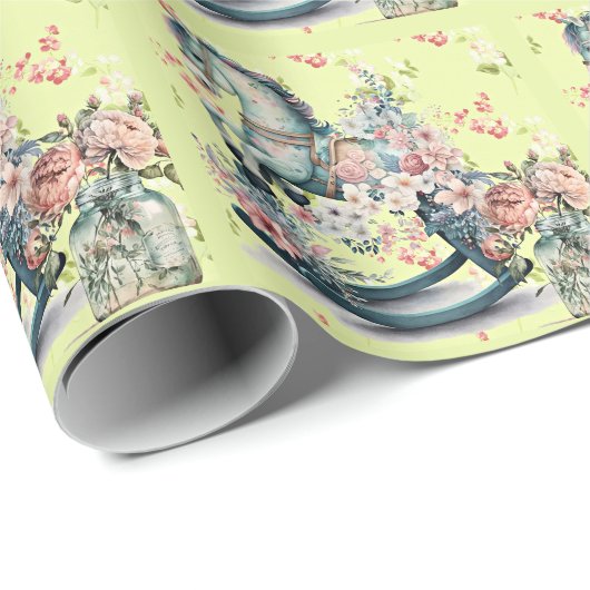  Rocking Horse Cadeaupapier (Rol Hoek)