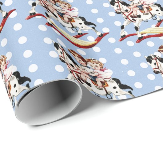  Rocking Horse Cadeaupapier (Rol Hoek)