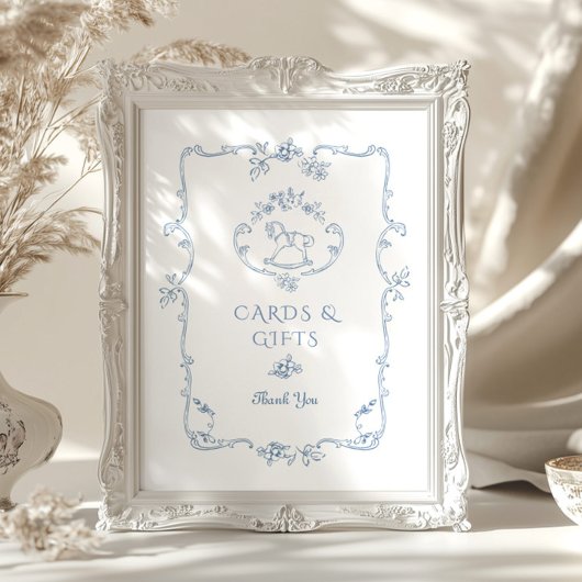 Rocking Horse Chinoiserie Kaarten en geschenken Poster