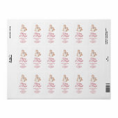 Rocking Horse Christmas Address Sticker (Full Sheet)