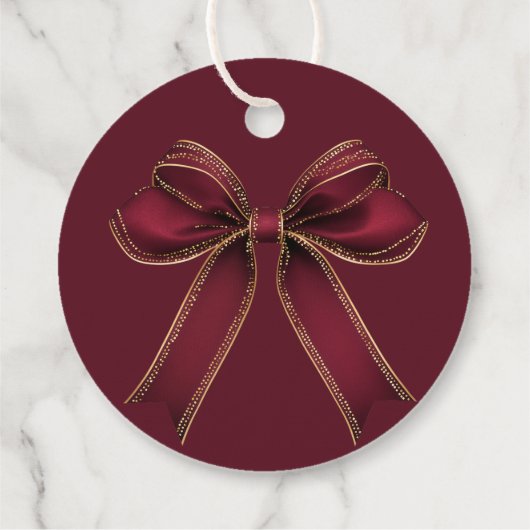 Rocking Horse Classic Christmas Plaid Bedankt Bedankjes Labels (Achterkant)