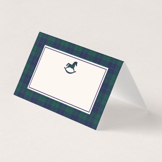 Rocking Horse Classic Luxe plaid Plaats kaarten (Voorkant)
