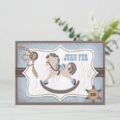 Rocking Horse Cowboy Hartelijk dank Bedankkaart (Staand voorkant)