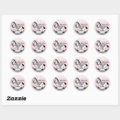 Rocking Horse Custom Ronde Sticker (Vel)
