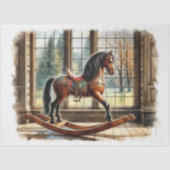 Rocking Horse Decoupage Tissue Paper Tissuepapier (Voorkant)