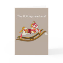 Rocking Horse Holiday Kaart