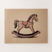 Rocking Horse - Houten speelgoed Legpuzzel (Horizontaal)