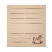 Rocking Horse - Houten speelgoed Notitieblok (Voorkant)