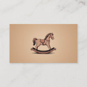 Rocking Horse - Houten speelgoed Visitekaartje (Achterkant)