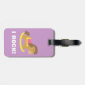 Rocking Horse, ik ben Geweldige, voor kinderen Bagagelabel (Achterkant horizontaal)