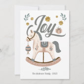 Rocking Horse Joy Boho Feestdagenkaart (Voorkant)
