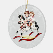 Rocking Horse Keramisch Ornament (Links)