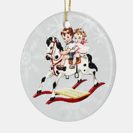  Rocking Horse Keramisch Ornament (Links)