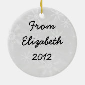 Rocking Horse Keramisch Ornament (Achterkant)