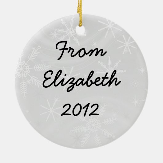 Rocking Horse Keramisch Ornament (Achterkant)