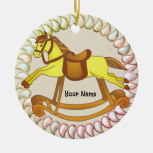 Rocking Horse Keramisch Ornament