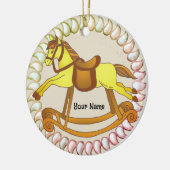 Rocking Horse Keramisch Ornament (Links)