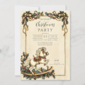  Rocking Horse Kerst Kaart (Voorkant)