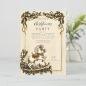  Rocking Horse Kerst Kaart (Staand voorkant)