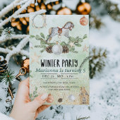 Rocking Horse Kerstfeest Uitnodiging